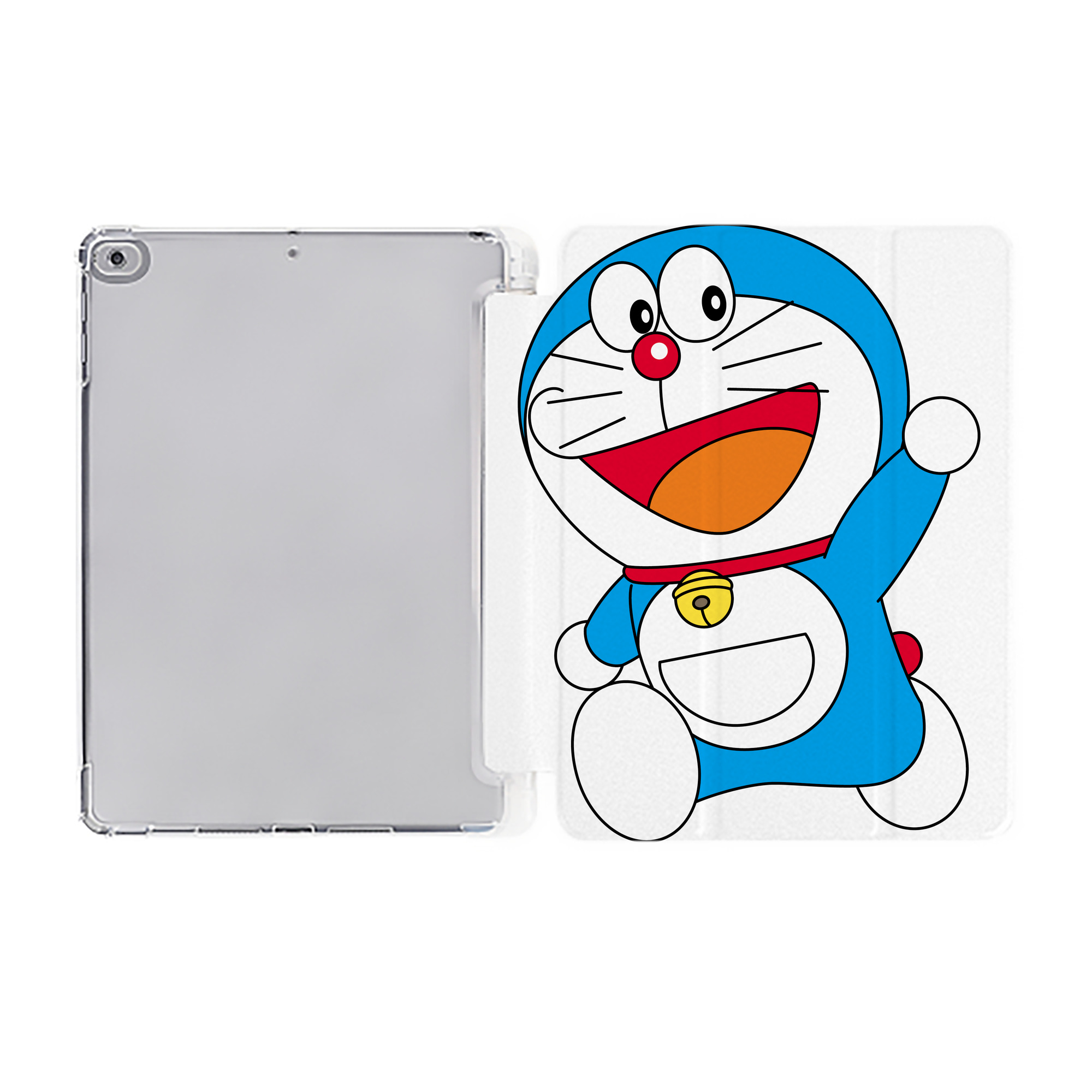 （画像用） ドラえもん Doraemon IPad ケース ペン収納付き 三つ折りスタンド PUレザー×シリコン 対応機種9.5/10.5/10.9インチ